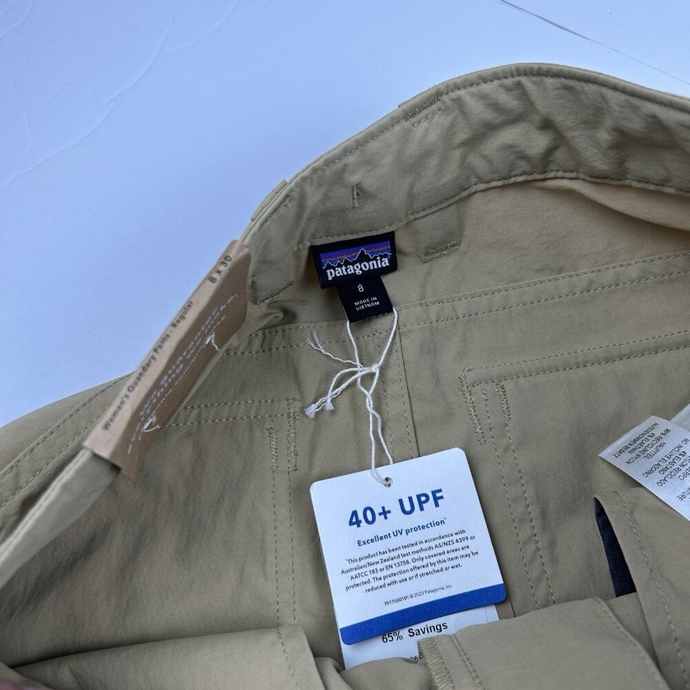 Patagonia Women's Classic Tan Quandary Pants 55417 NWT Regular Size 8 - Picture 11 of 16
